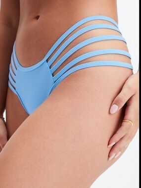 NWT Fabletics High Waisted Strappy Bikini Bottom